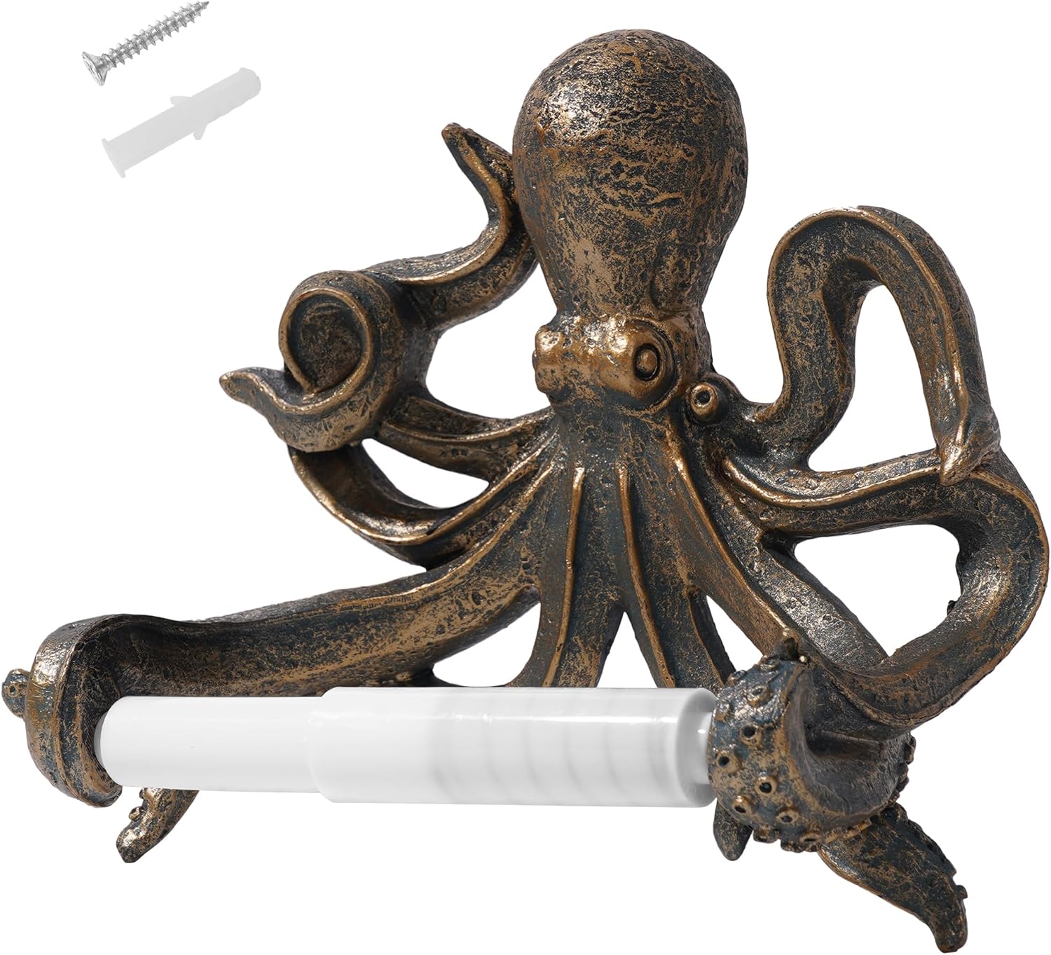 Decorative Swimming Octopus Toilet Paper Holder - Bathroom Decor