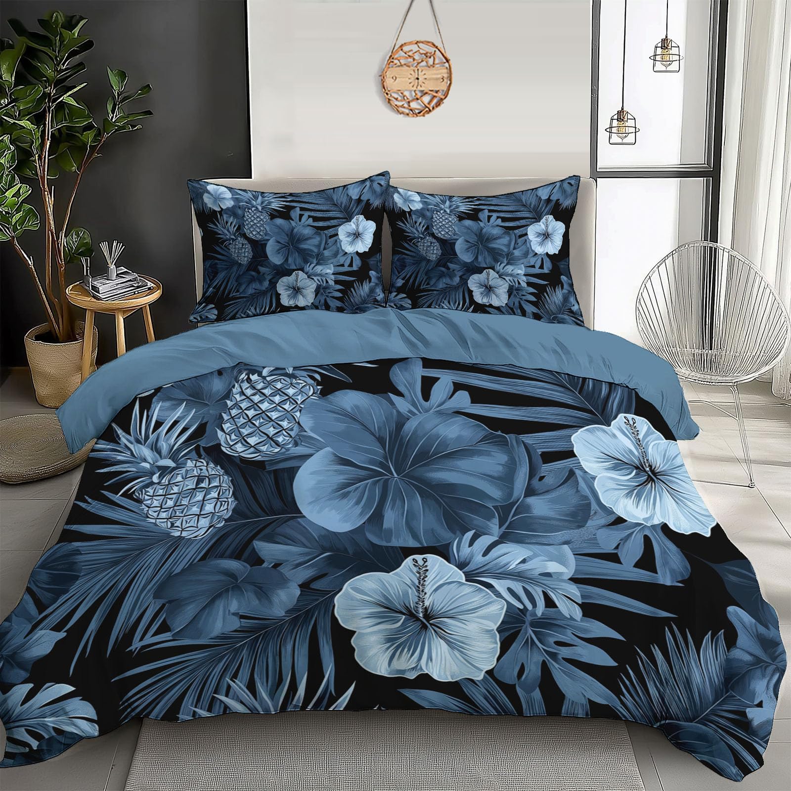 Housse de couette 140x200cm pour transformer la chambre d'enfant en jungle