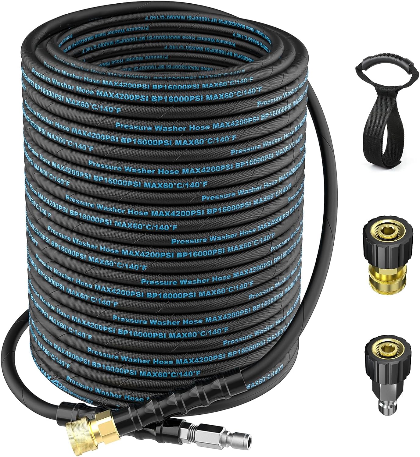100 Ft Pressure Washer Hose, Power Washer Hose Attachment