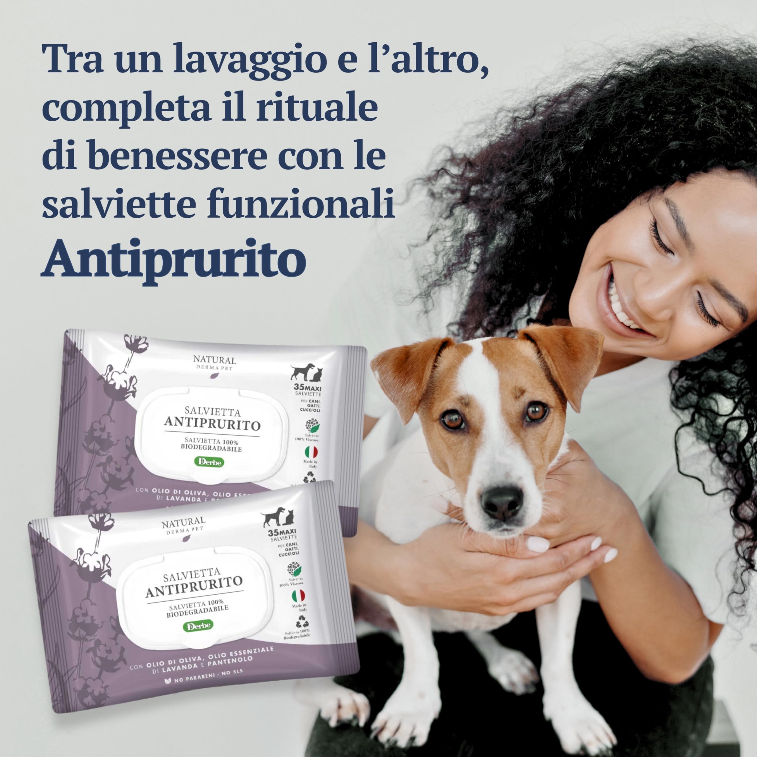 Natural Derma Pet Shampoo per Cani Dermatologico Lenitivo Antiprurito – Azione Detergente Delicata per un Pelo Pulito, Morbido e Profumato – 200 ml – Made in Italy