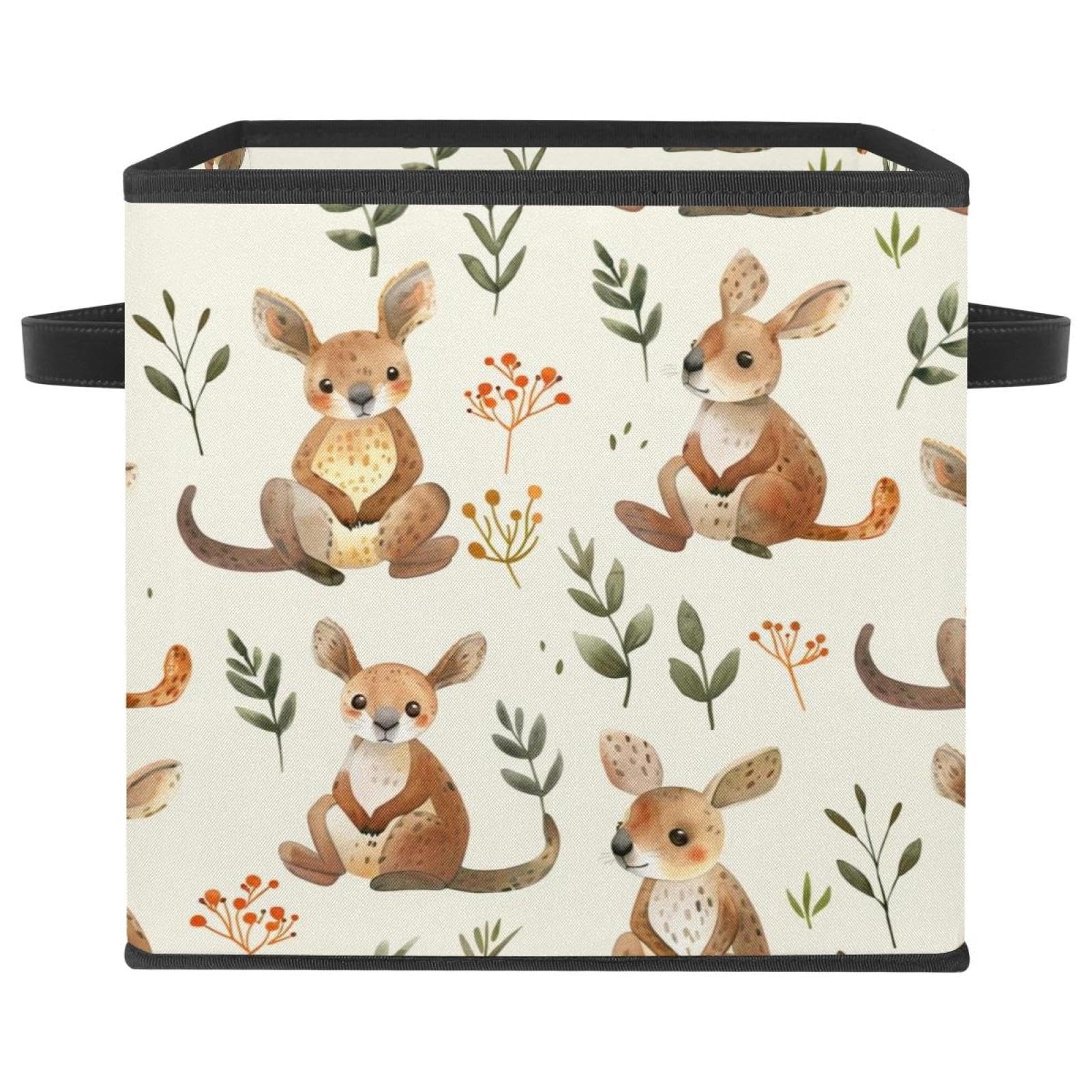 Boîte de rangement kangourou 27,9 cm pliable en tissu Oxford pour dressing