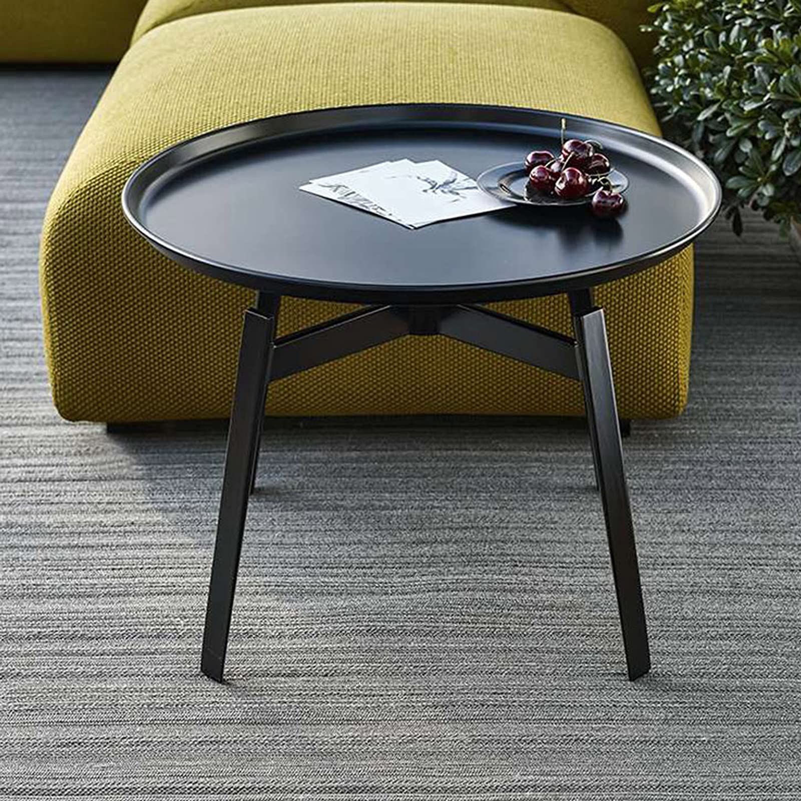 MRDAER Der Nachttisch ist schwarz, Retro-Industrie-Stil, Nachttisch aus Schmiedeeisen, kleiner Wohnungs-Couchtisch, Beistelltisch, Schlafzimmer, Wohnzimmer (Größe: 50 x 60 cm, Farbe der Neuheit
