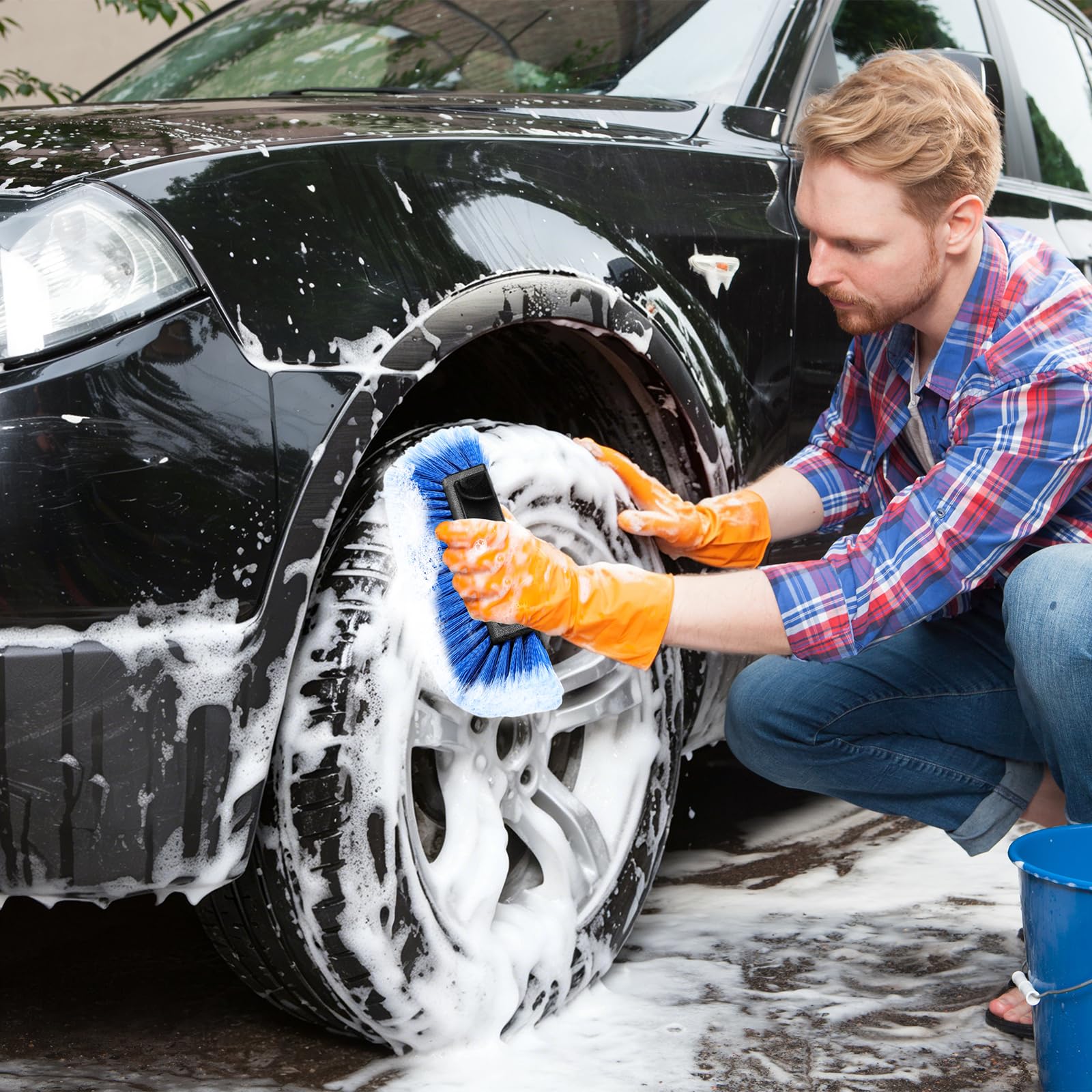 12" Car Wash Brush - Gentle on Paint -6