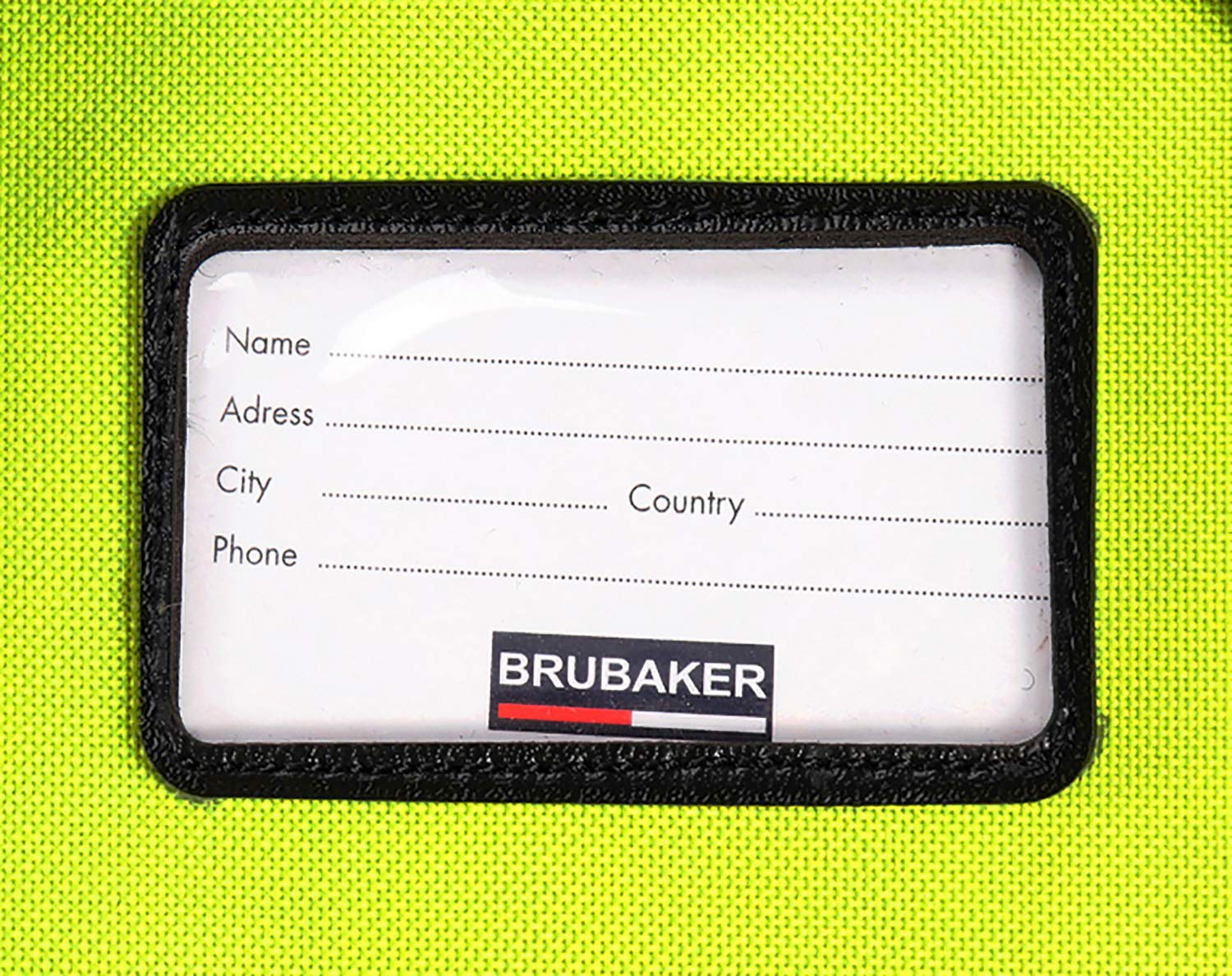 BRUBAKER 'XC Touring' - Housse à Skis de Fond - pour 1 Paire de Skis + Bâtons - 195 ou 210 cm - Jaune Fluo/Noir