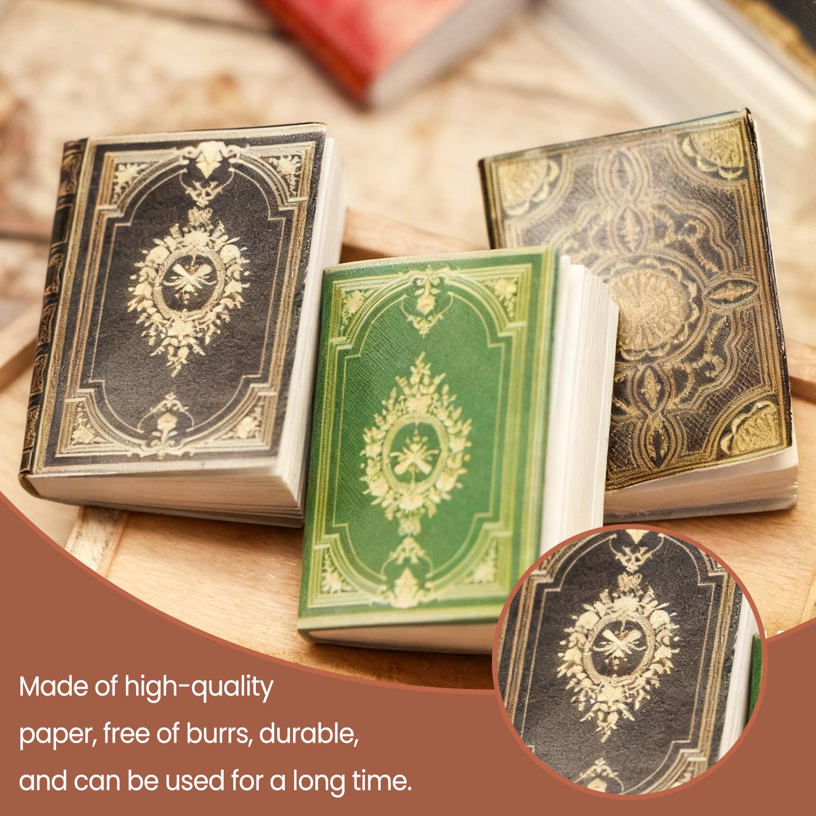 18PCS Book Miniatures Figure Set, Mini Book Figurine for Anxiety Bookshelf, Home Decor, DIY Crafting, Accessories — view 7