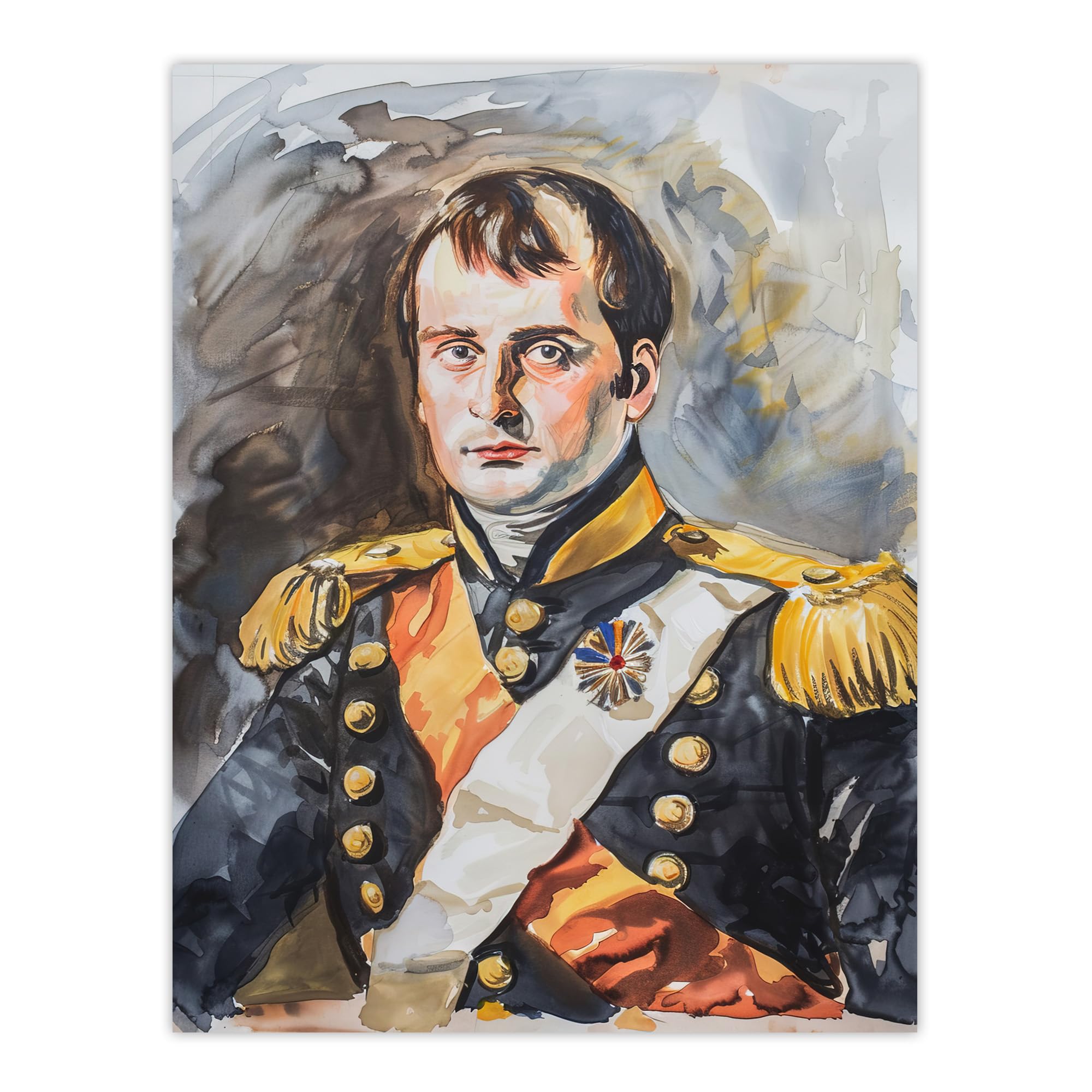 Artery8 Napoleon Bonaparte France Emperor Portrait Man Cave Extra Large XL Wall Art Poster Print