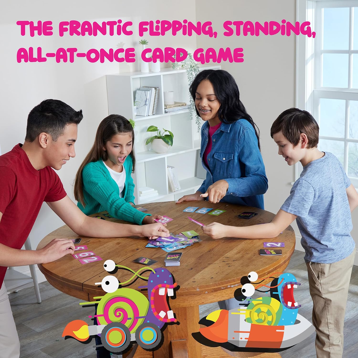Fast Blast - Card Game for Families and Friends for Family Game Night - Quick-Replayable Game for 2 to 6 Players, Family Card Games for Ages 8 and Up image 2