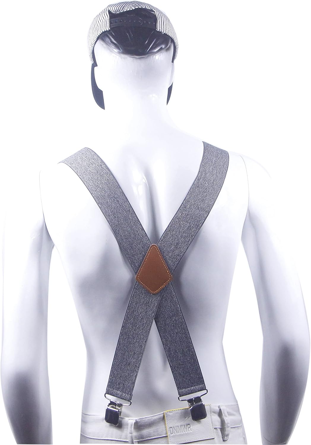 Men's Suspenders X Back 2 Inches Wide with Extra Heavy Clips Adjustable Braces for Men Suspender - Image 4