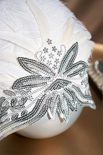 Miniatura 3 de BABEYOND Diadema de plumas de carnaval para mujer diadema de concurso de plumas de los años 20