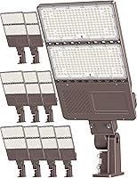 Vista 17 de Luz LED de estacionamiento de 200 W con fotocélula UL DLC Listado 30000LM comercial LED Shoebox Pole Lights Brazo Mount Luces de inundación