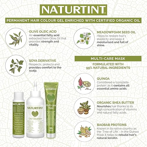 Vista 183 de Naturtint - Tinte permanente para el cabello, Paquete de 6, marrón claro (Light Chestnut Brown)