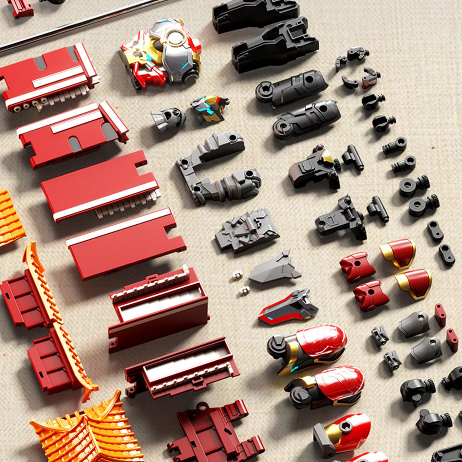 Tiananmen Defender Actionfigur Legierung Modell Figur Mecha Roboter Spielzeug für Kinder Sammlung Rollenspiel Aktivität Verformung Mecha