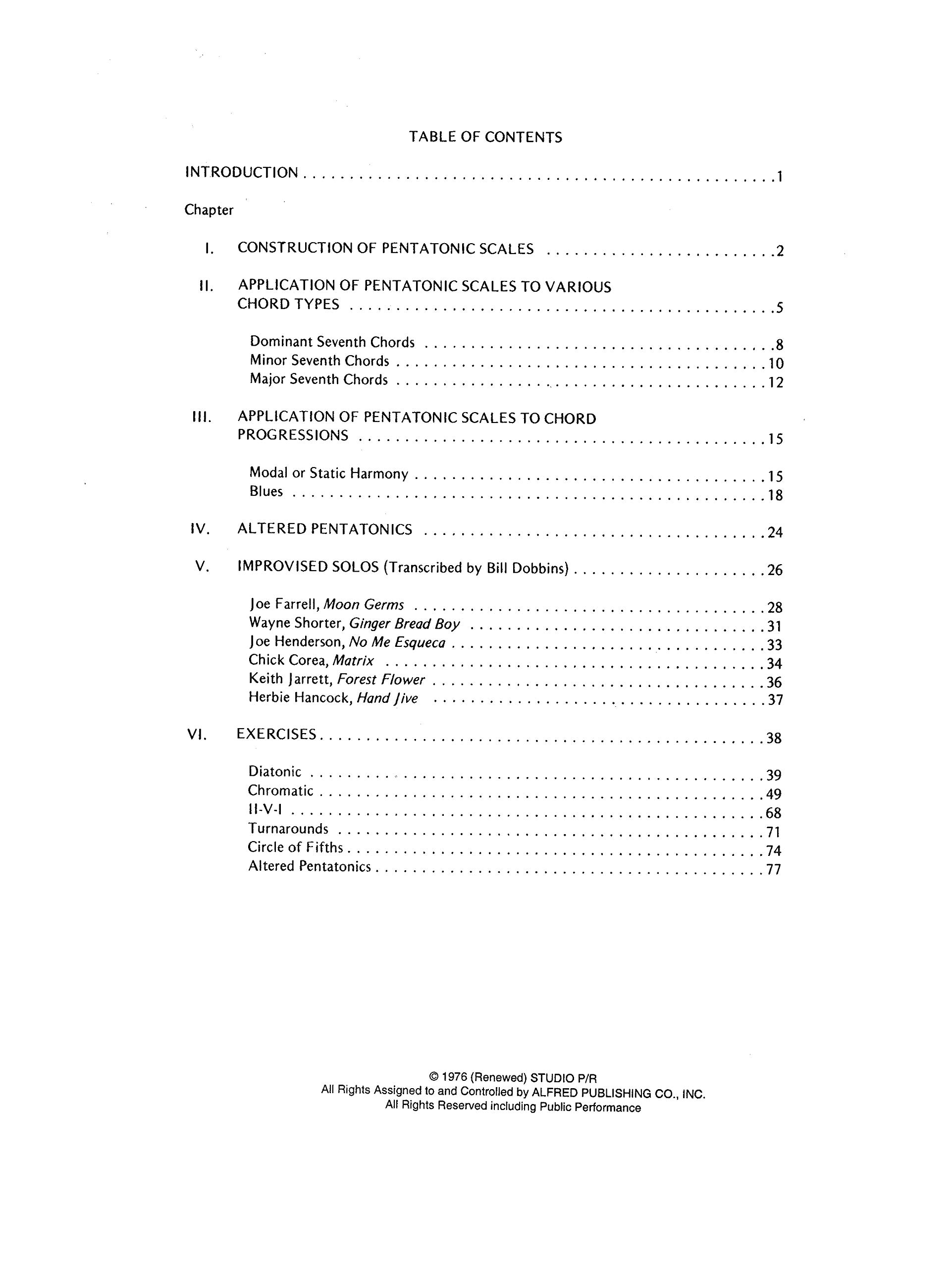Pentatonic Scales for Jazz Improvisation [Lingua inglese]