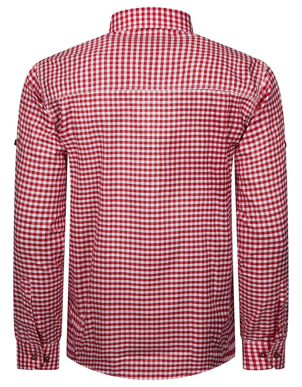 Herren Trachten Set Lederhose mit Trägern + Trachten Hemd Bayerische Oktoberfest (Hose + Hemd) BKR01