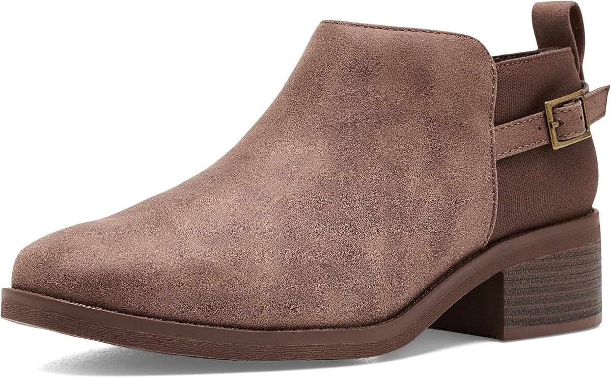 Skechers Wander Luxe para mujer | Botín informal con cierre de cremallera lateral, plantilla cómoda acolchada Skechers Memory Foam, confeccionada con materiales 100% veganos