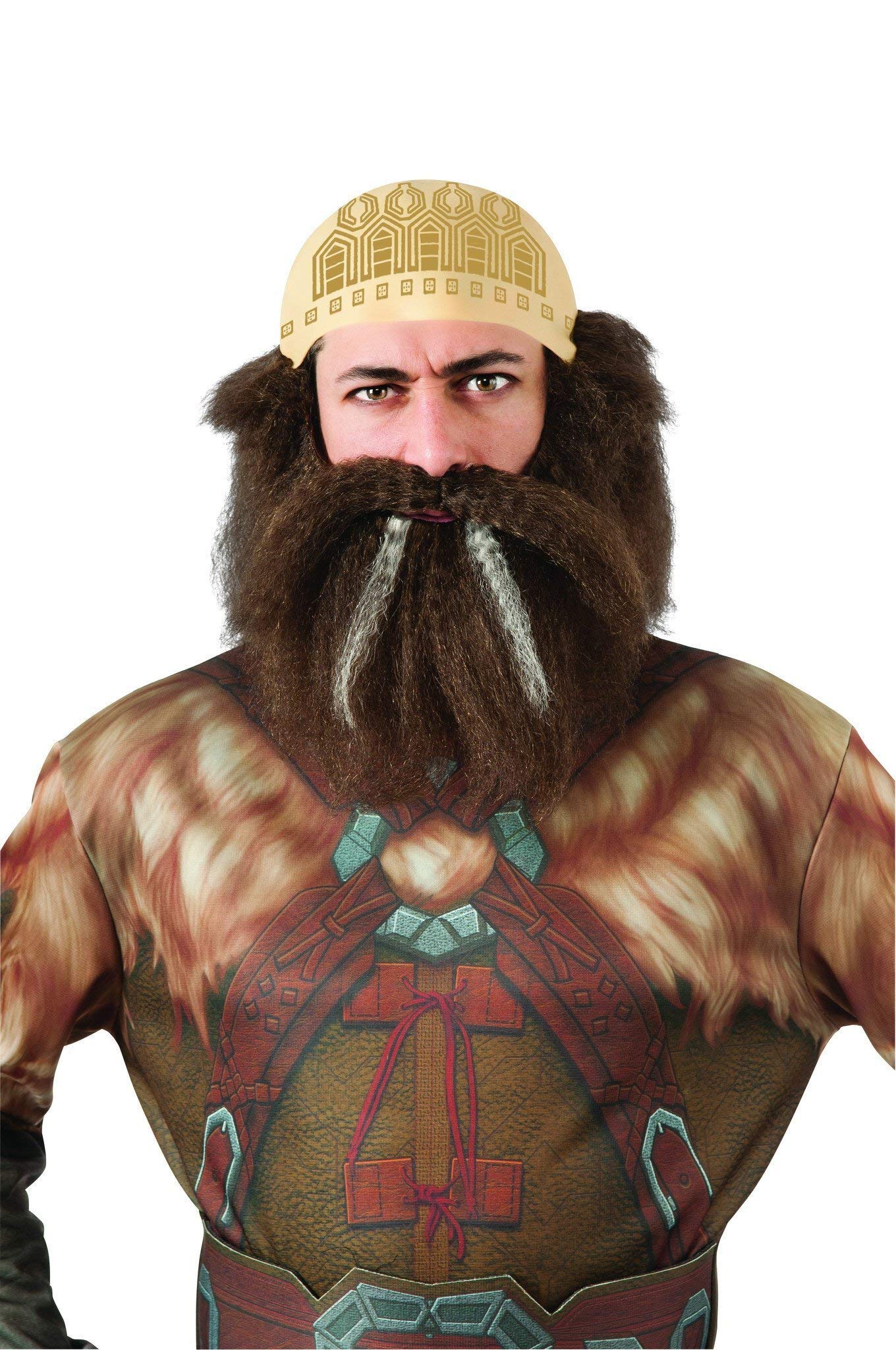 Rubie's The Hobbit Thorin Hair Kit, Black/Grey Streak, One Size