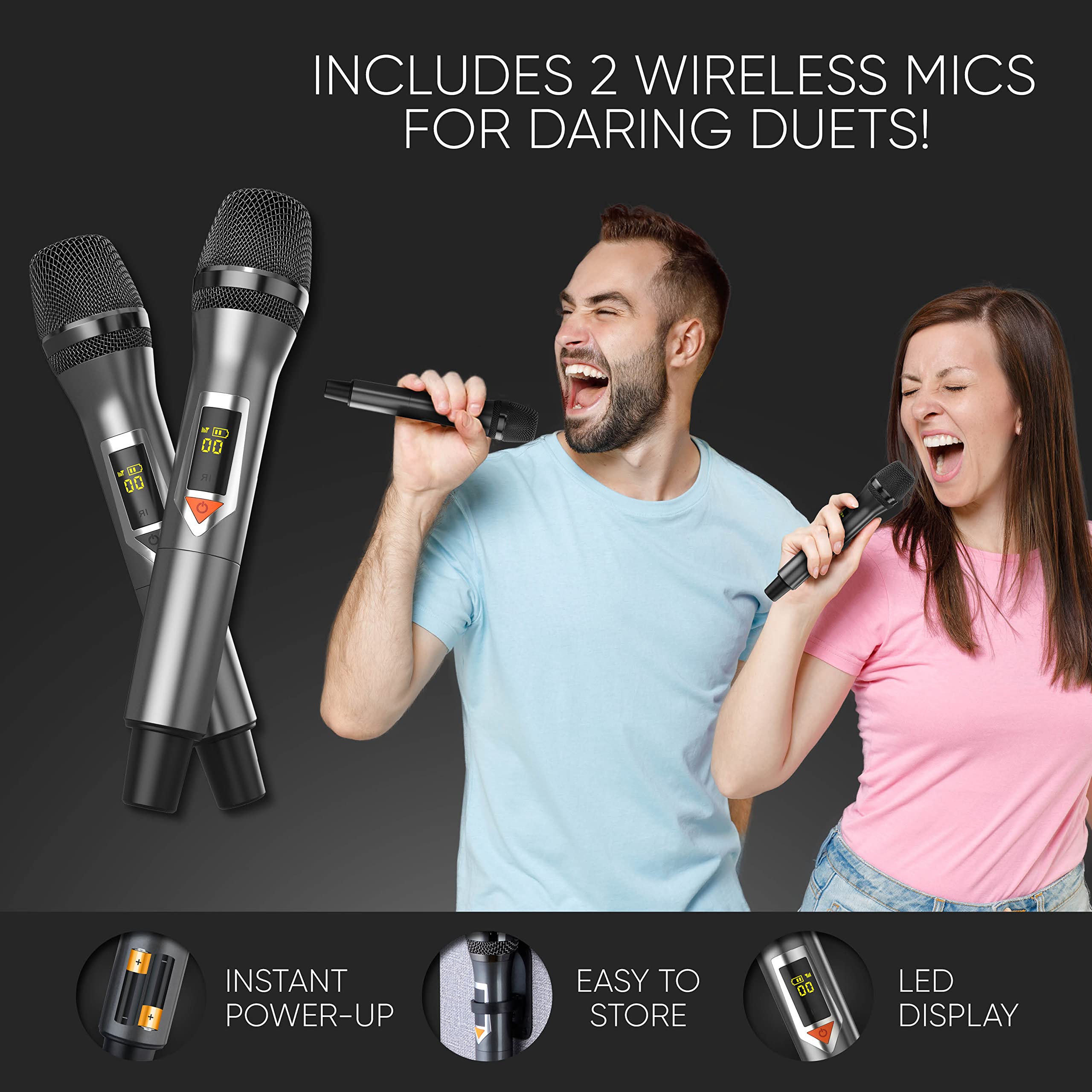 MASINGO 2022 New Professional Karaoke Machine with Lyrics Display