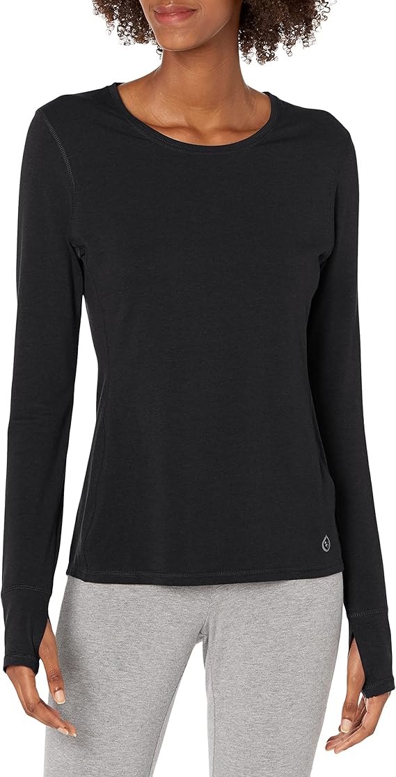 tasc Performance Women's Fitness Long Sleeve TShirt XSmall black