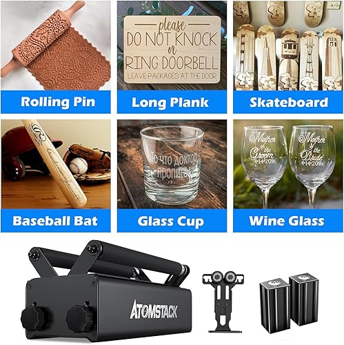 Miniatura 7 de ATOMSTACK Grabador láser comercial A5 Pro y grabador láser R3 PRO, cortador láser de potencia de salida de 5 W, grabador láser de eje Y módulo de