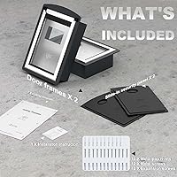 Vista 6 de FreeStanding Puerta para perro para pared, marco de acero, puerta grande para perro con túnel telescópico, doble solapa magnética y dos paneles