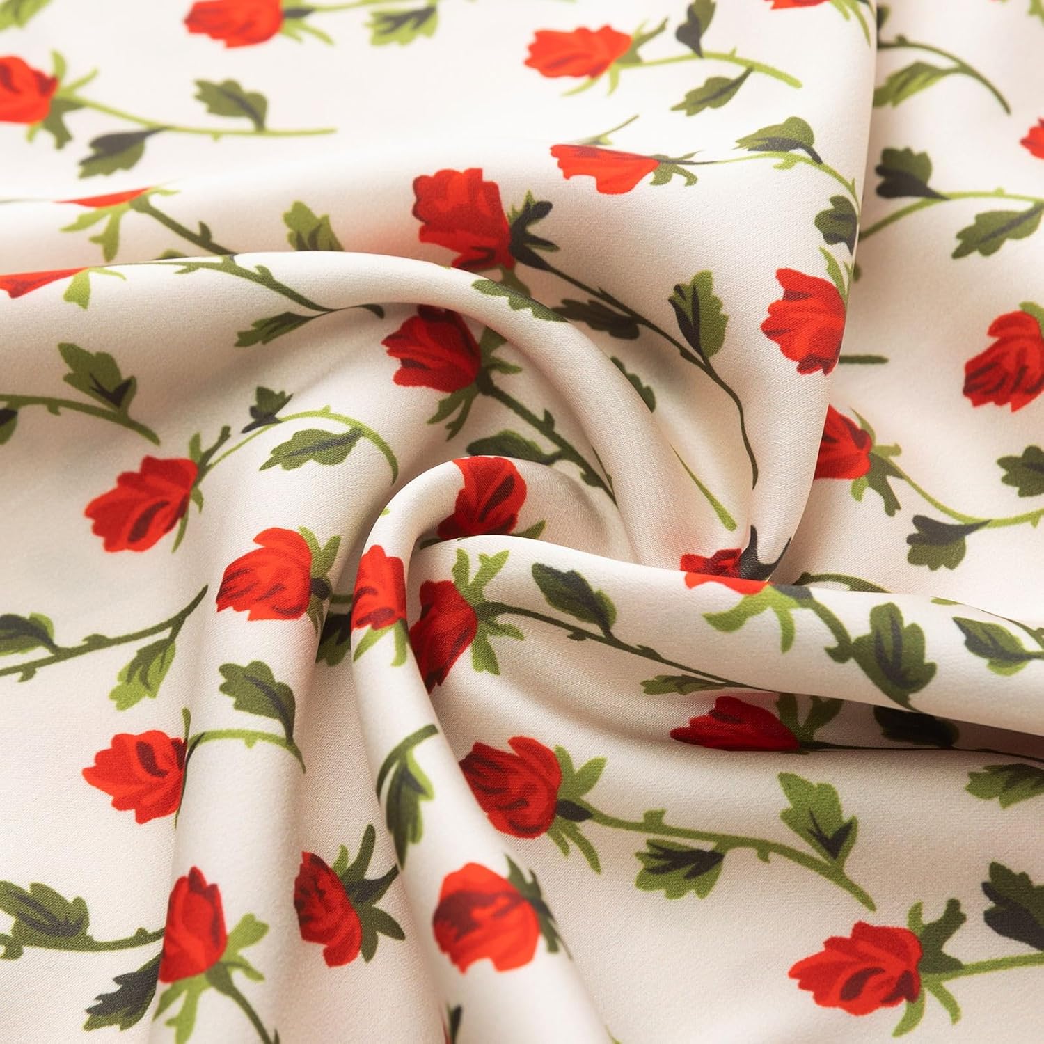 Keasmto Leopard Print Skirt for Women Cheetah High Waist Silk Satin Elasticized Skirts - Image 7