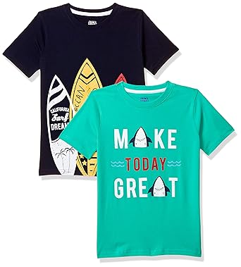 Amazon Brand - Jam & Honey Boys Regular T-Shirt