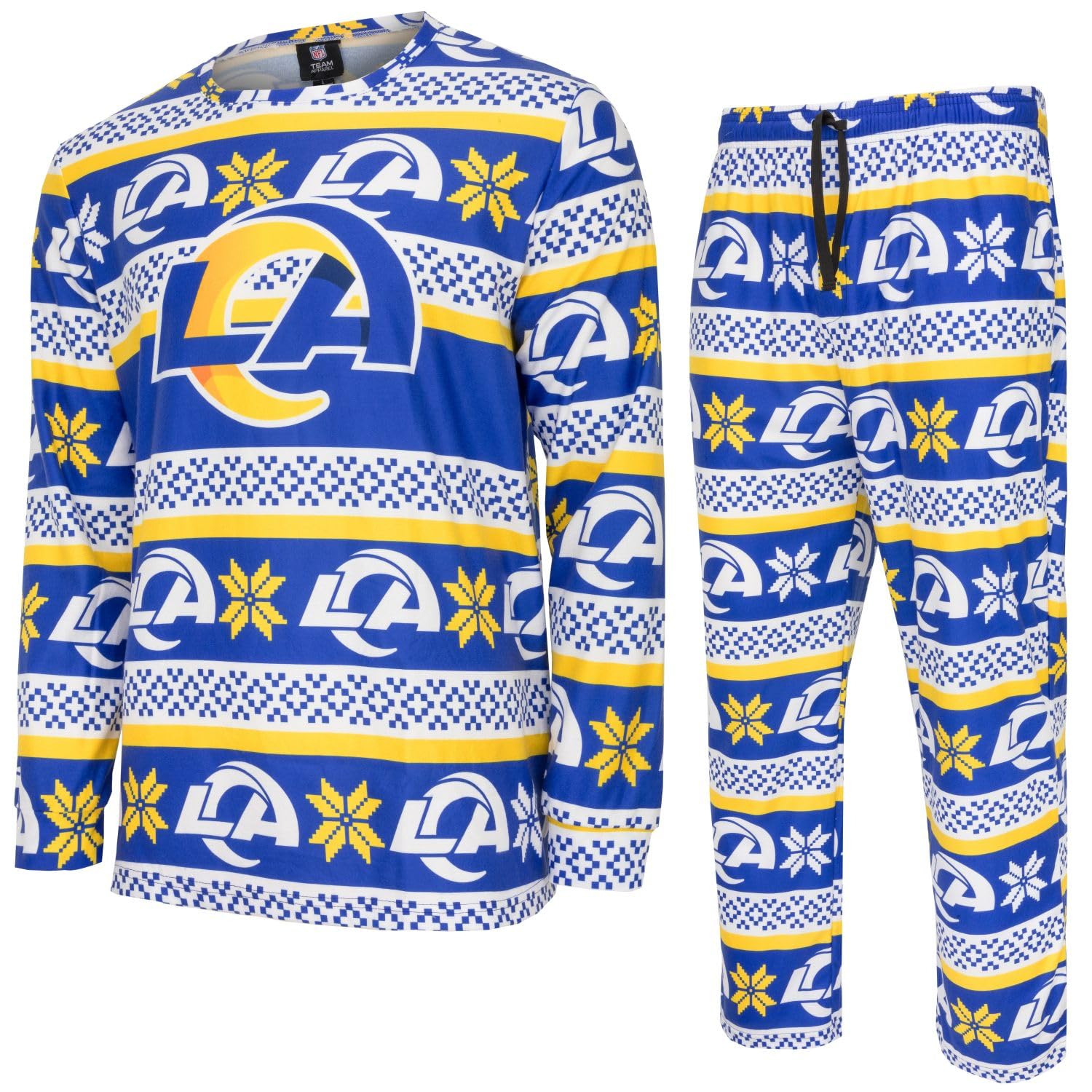 FOCO NFL Winter XMAS Pyjama Set - Los Angeles Rams - M