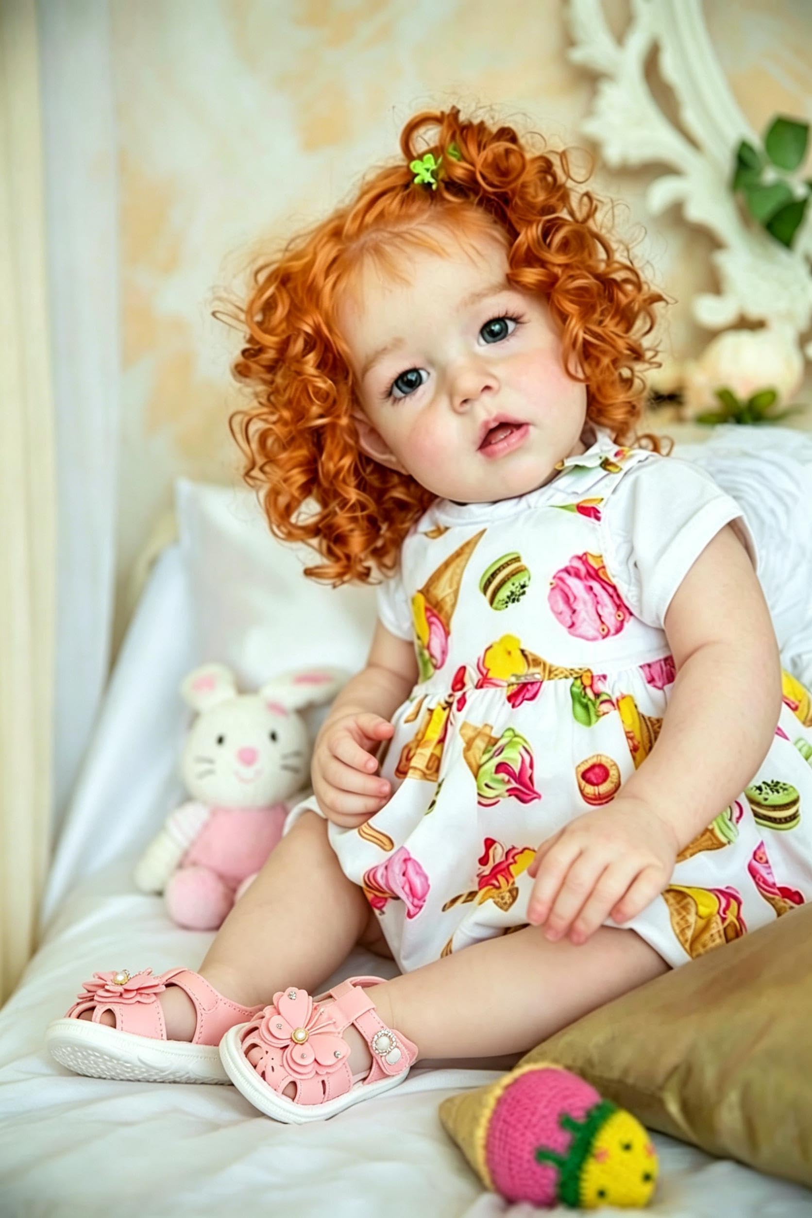 RXDOLL Realistyczne lalki Reborn Baby Dolls Girl Liam 71 cm duży rozmiar Reborn lalki malucha miękka tkanina ciało realistyczne małe lalki dla niemowląt, które wyglądają jak prawdziwy silikon lalki