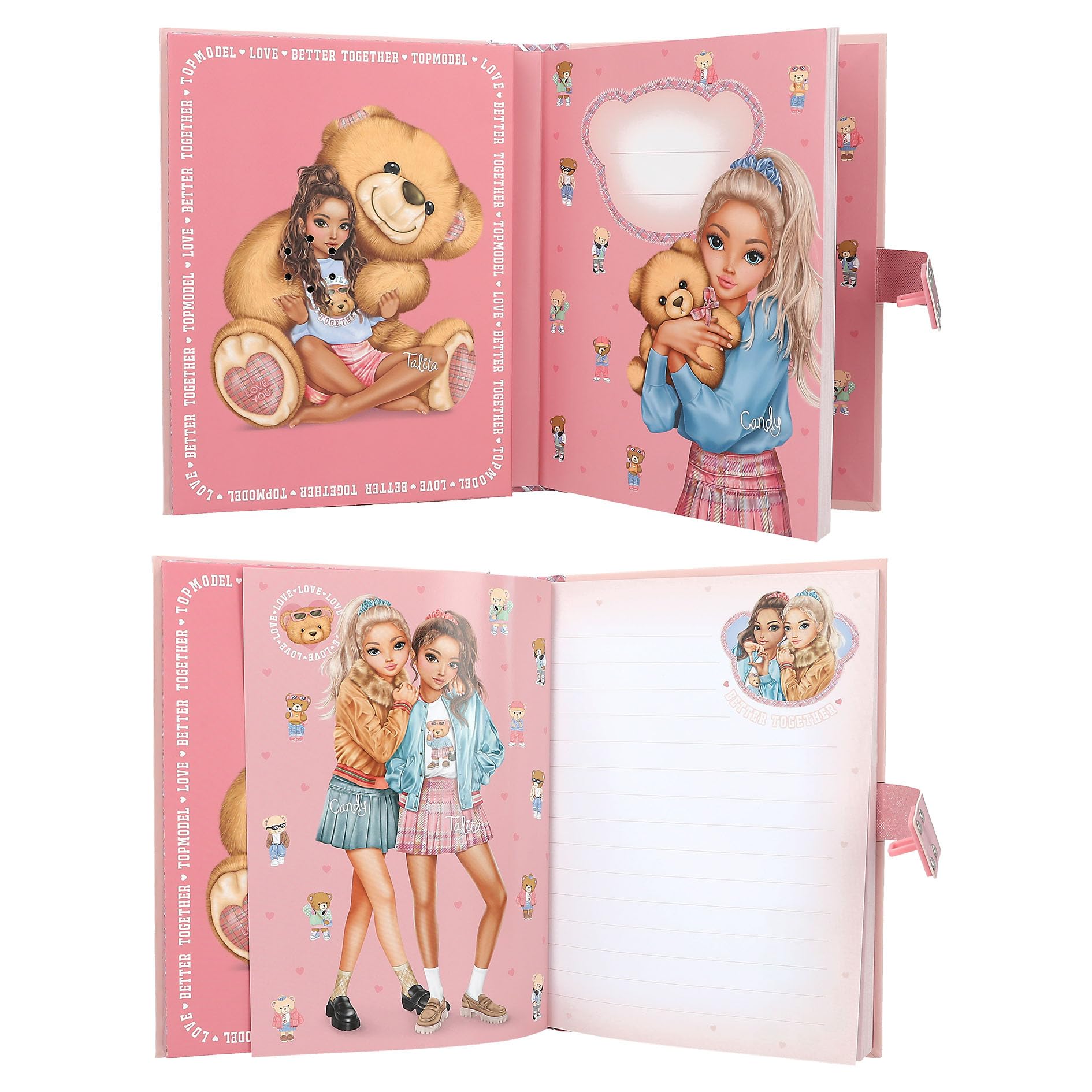 Journal Intime TOPModel Ballet Depesche 13609 Avec Code Secret, Son Symphonie Et 80 Pages Illustrées - Rose