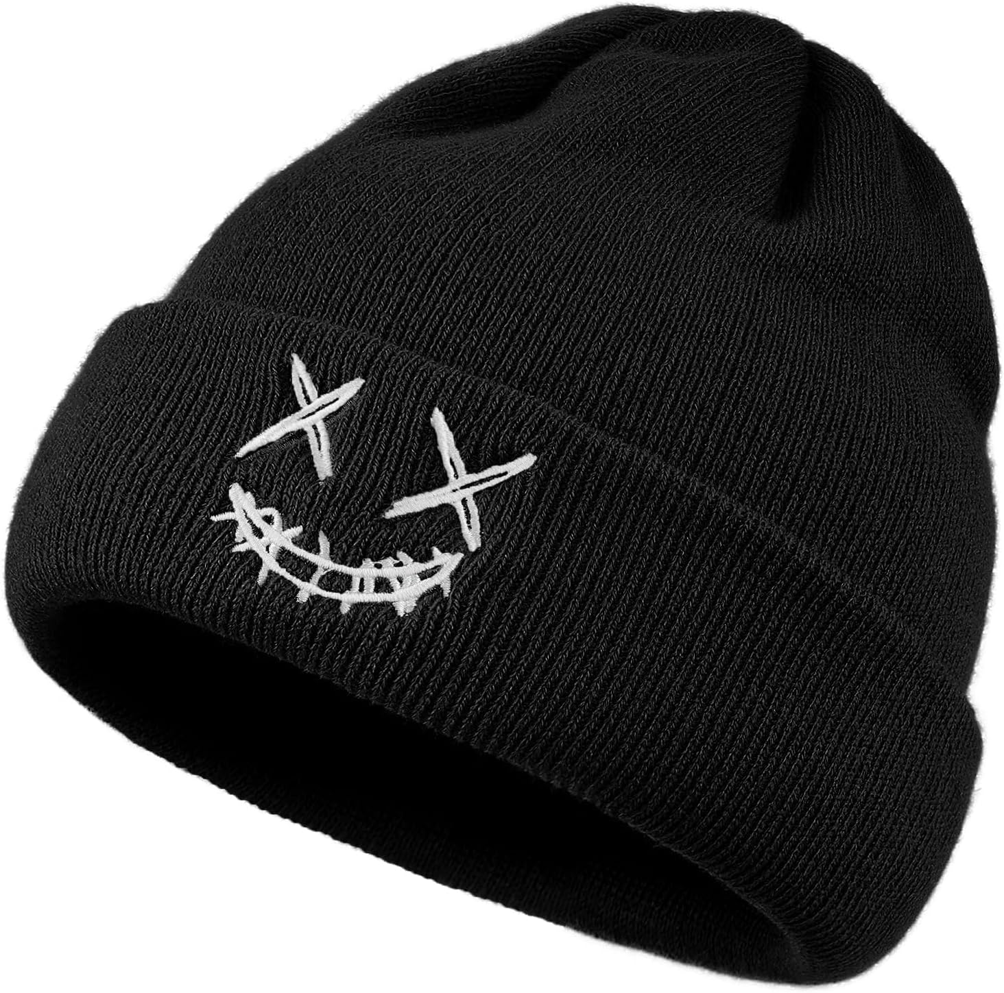 Winter Beanie Hats for Women Stretchy Warm Skull Cap Mens Cuffed Cable Hat Acrylic Skullies Ski Caps