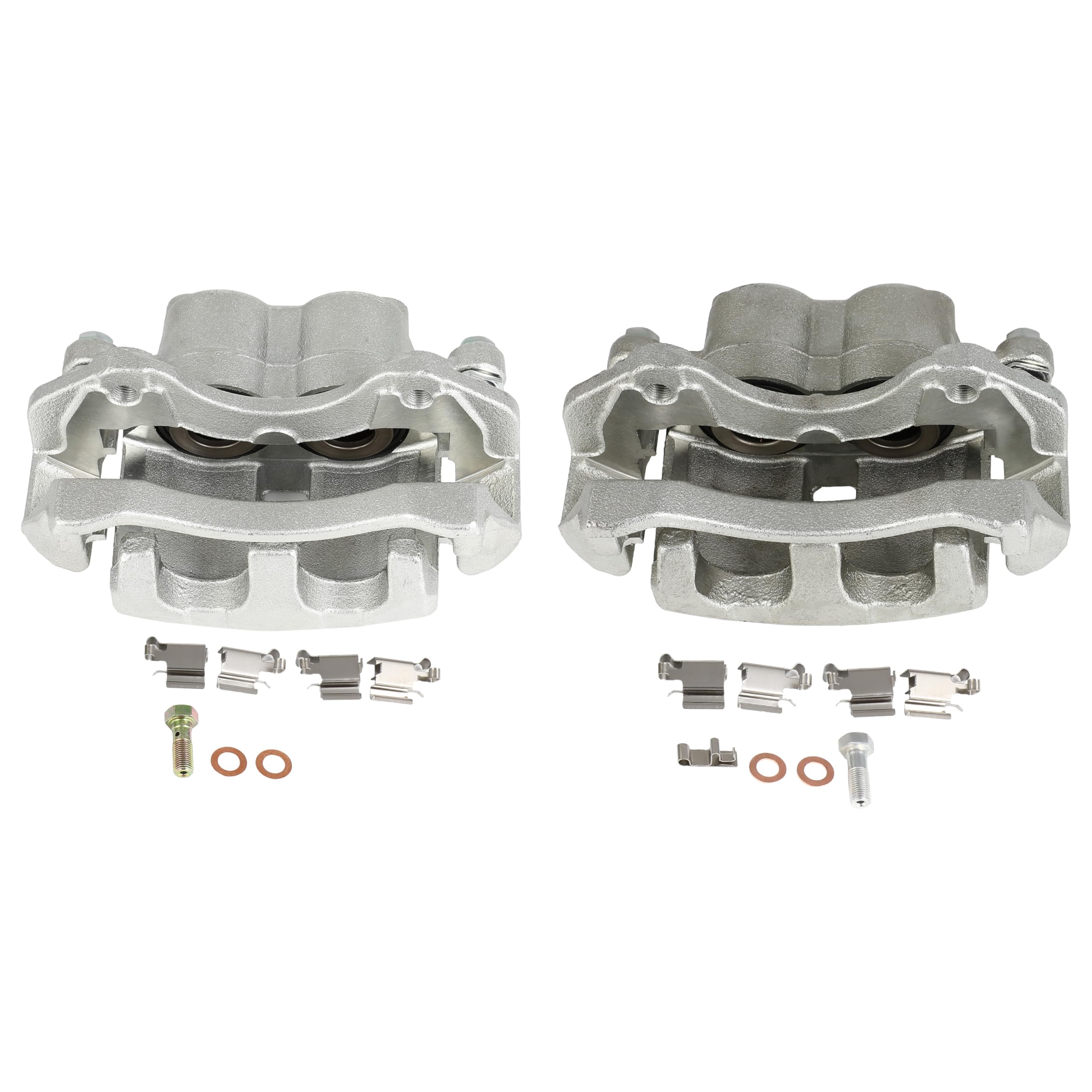 SCITOO 18B4827 18B4826 Front Left &amp; Right Disc Brake Calipers w/Bracket Fit For Jeep Grand Cherokee 1999-2004, Double Pistons