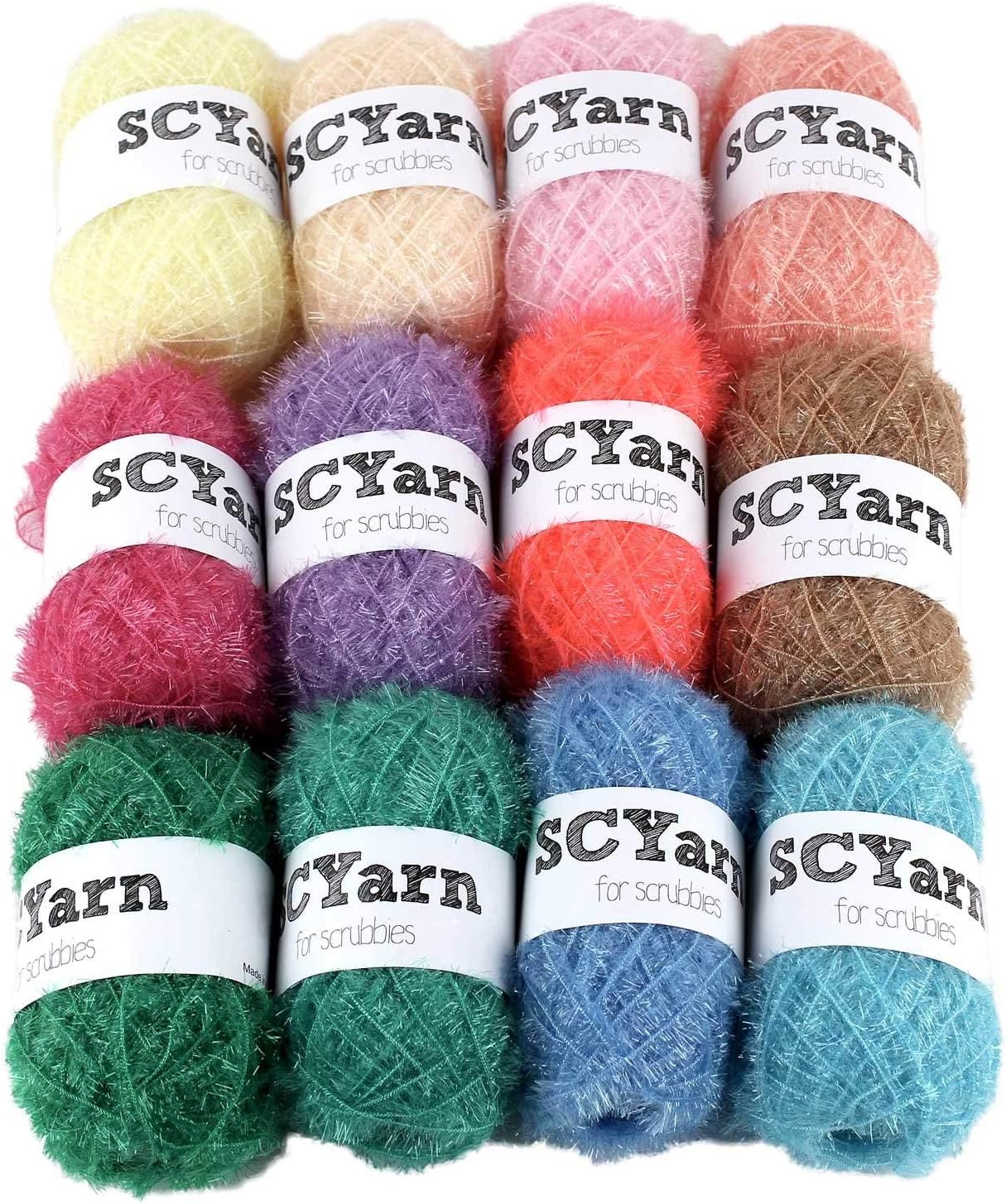 Buy scyarn untuk menyah 12 skeins bonbons benang pelbagai warna