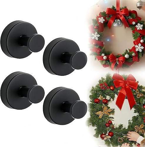 Miniatura 9 de Ganchos de ventosa para coronas en vidrio, ganchos para toallas sin taladro, ganchos de acero inoxidable impermeables con ventosa para colgar