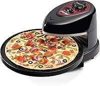 Presto 03430 Pizzazz Plus Rotating Pizza Oven - Black, Even Bake for Frozen & Homemade Pizzas