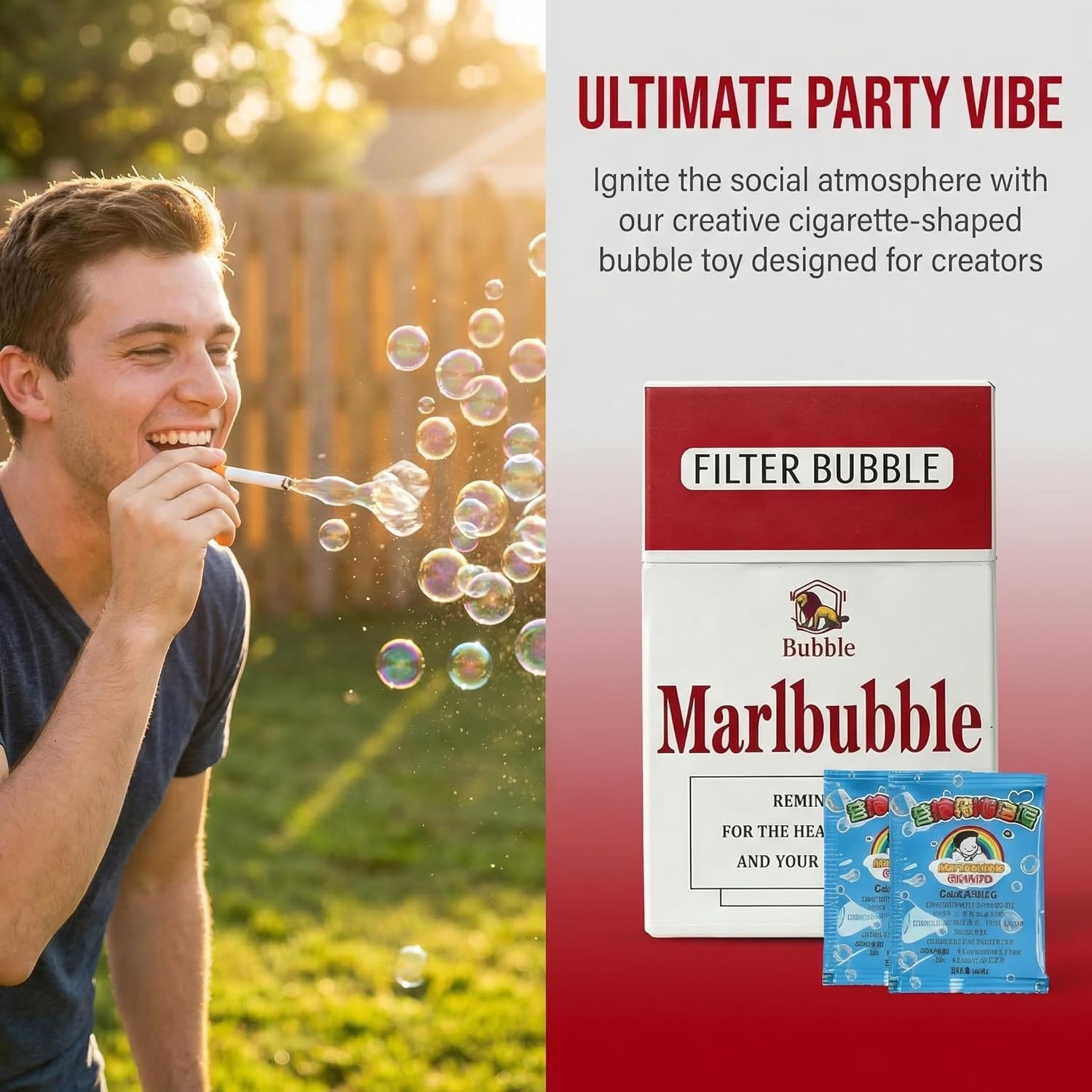 Bubble Stress Relief Toy Mini Bubble Blower Bubble Sticks Relaxation Birthday Christmas Party Gift for Men Women (Bubble Water with Empty Bottle)