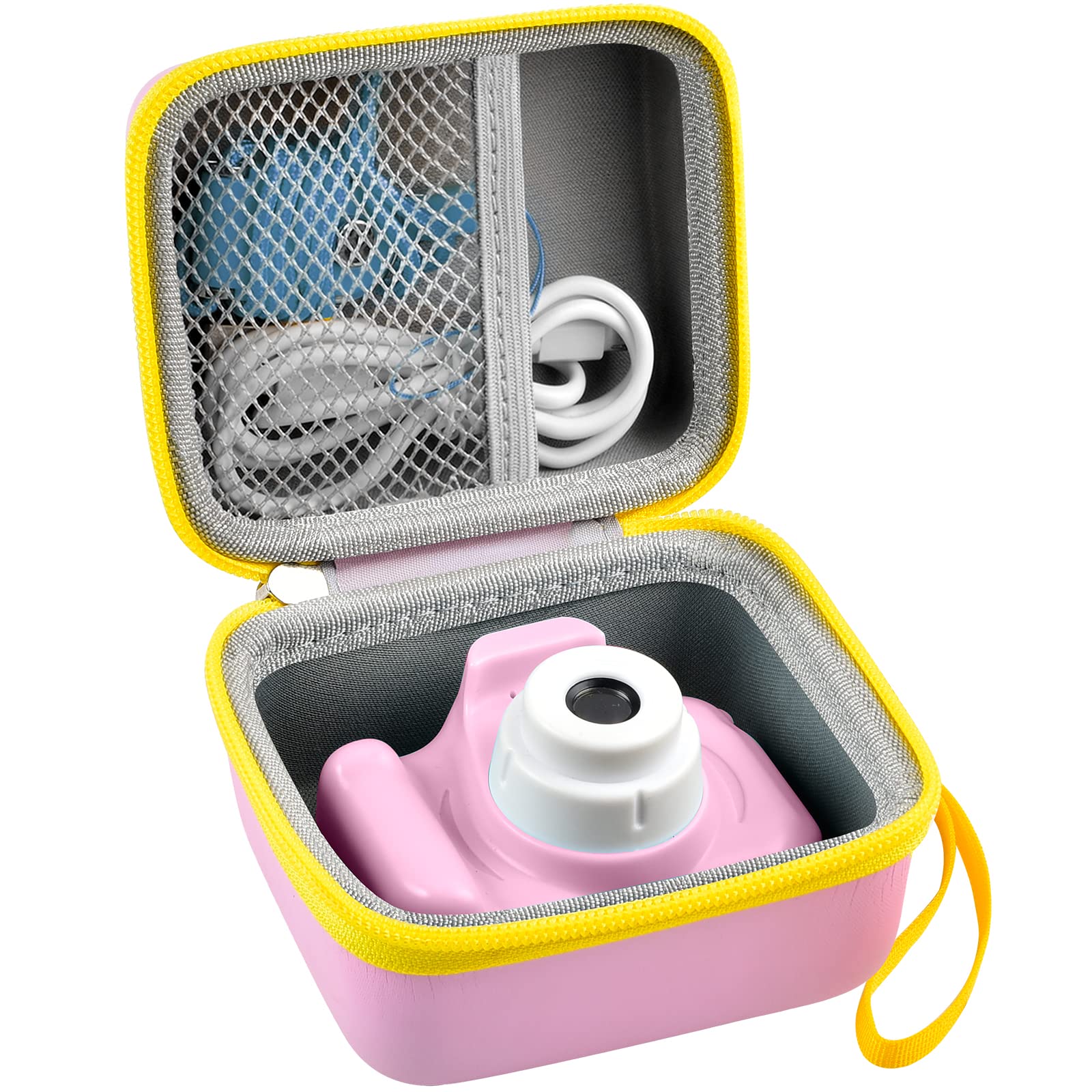 GWCASE Camera Case Compatible with Seckton/for Rindol/for VATENIC/for Rikum/for GKTZ/for Hickeal Kid Toy Video Camera. Kids Digital Cameras Carrying Box for Cable, Battery, SD Card and Accessories