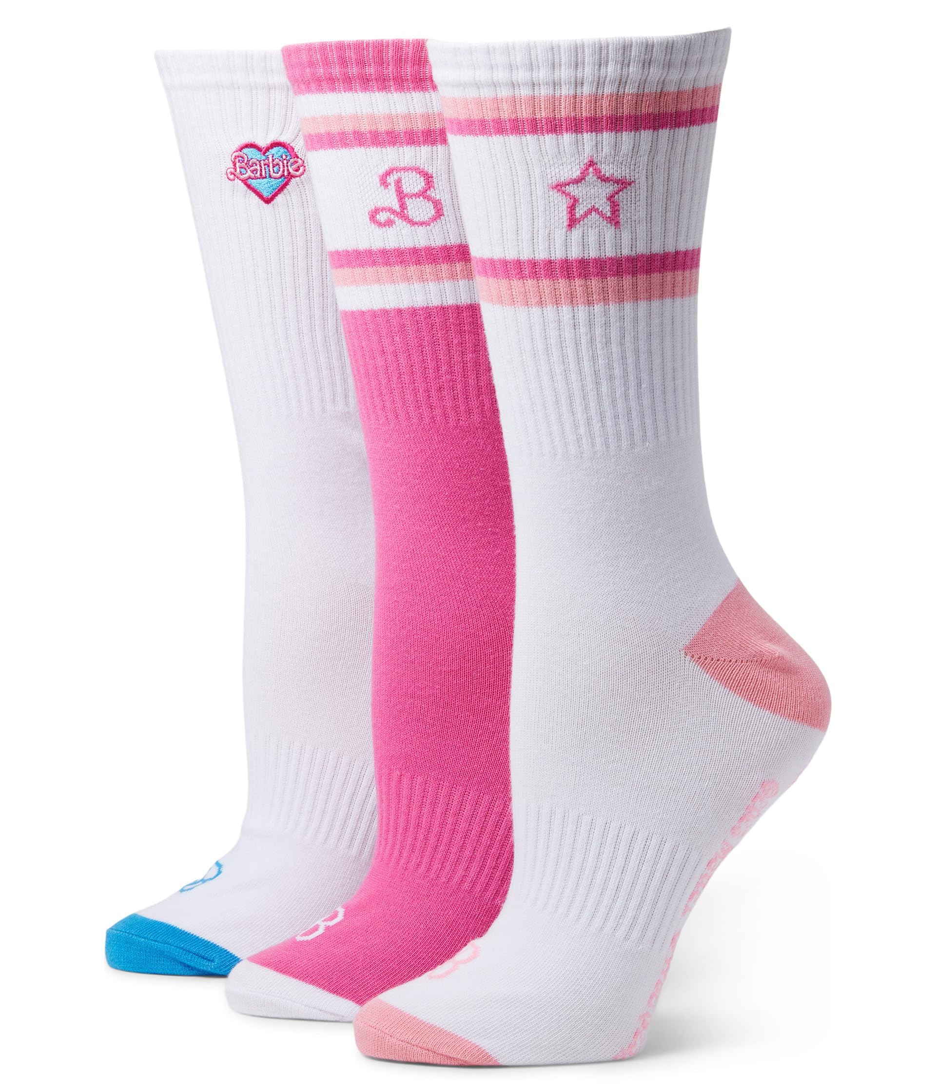 Impala Rollerskates Barbie Socks 3-Pack Barbie Pink One Size