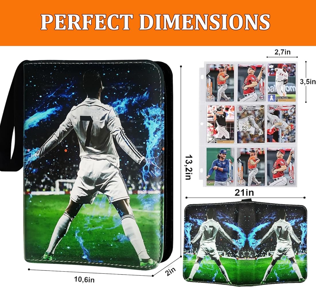 Amazon.co.jp: サッカーカードバインダー 900ポケット 50