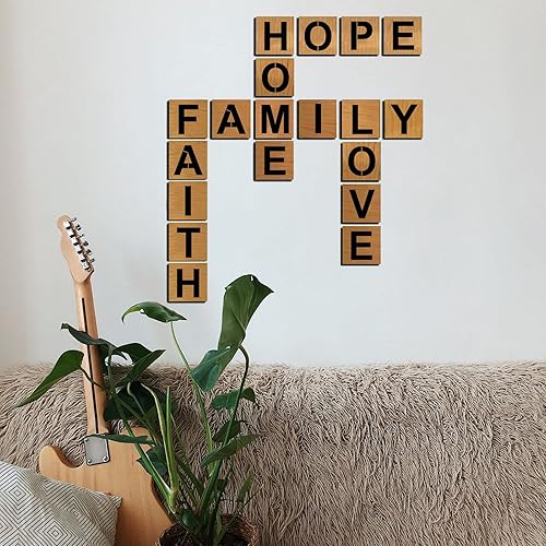 Miniatura 5 de YEAJON Plantillas y números de letras de 25 pulgadas 36 plantillas de arte del alfabeto plantillas de plástico reutilizables para madera pared tela