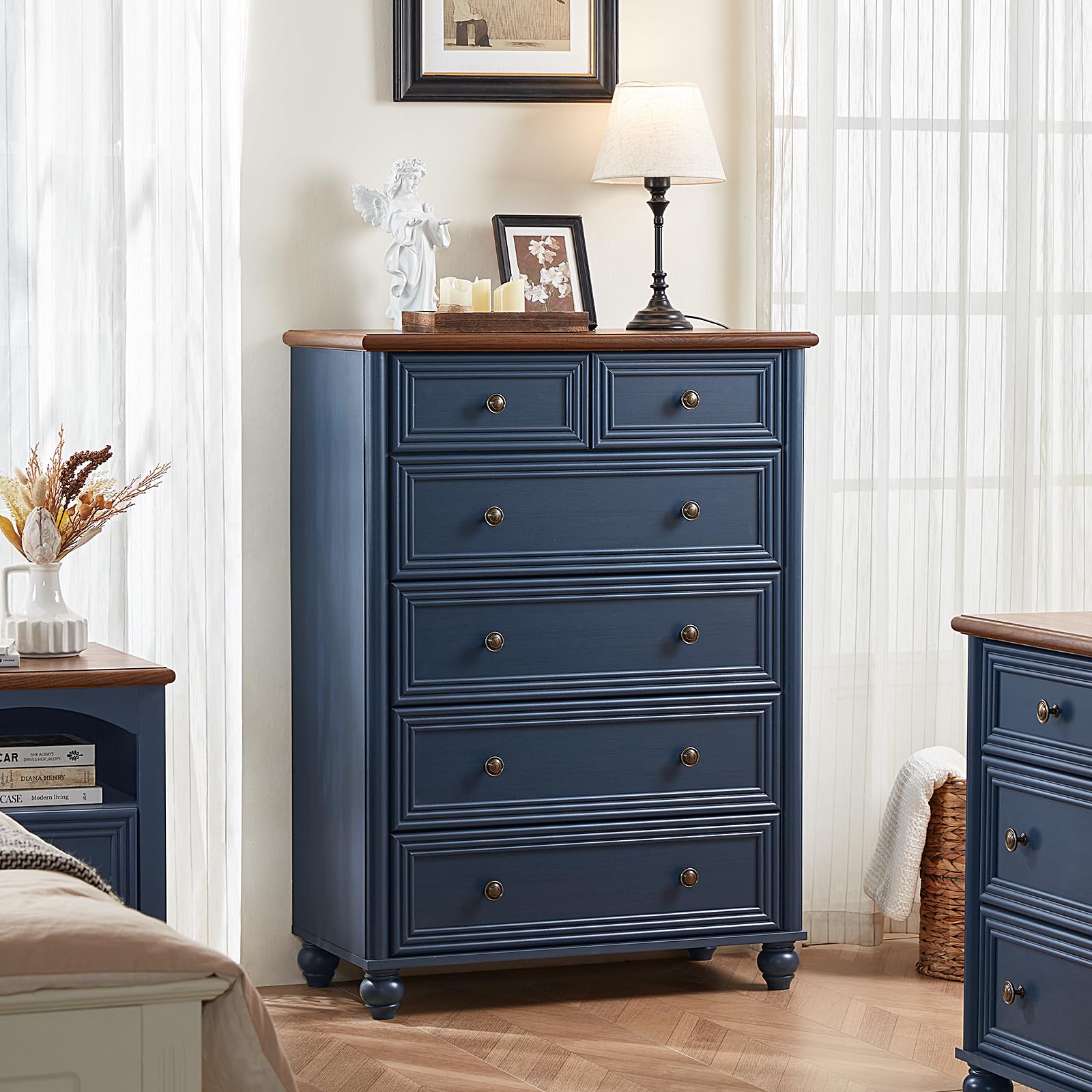 Amazon.com: Dressers and Night Stand Set of 3, Wood 43.5" Tall Dresser and 18" Wide with Charging Station Chest of Drawers, Roman Column Nightstand Set of 2, Bedroom Furniture Dresser Suites for Amazon.com: Dressers and Night Stand Set of 3, Wood 43.5" Tall Dresser and 18" Wide with Charging Station Chest of Drawers, Roman Column Nightstand Set of 2, Bedroom Furniture Dresser Suites for