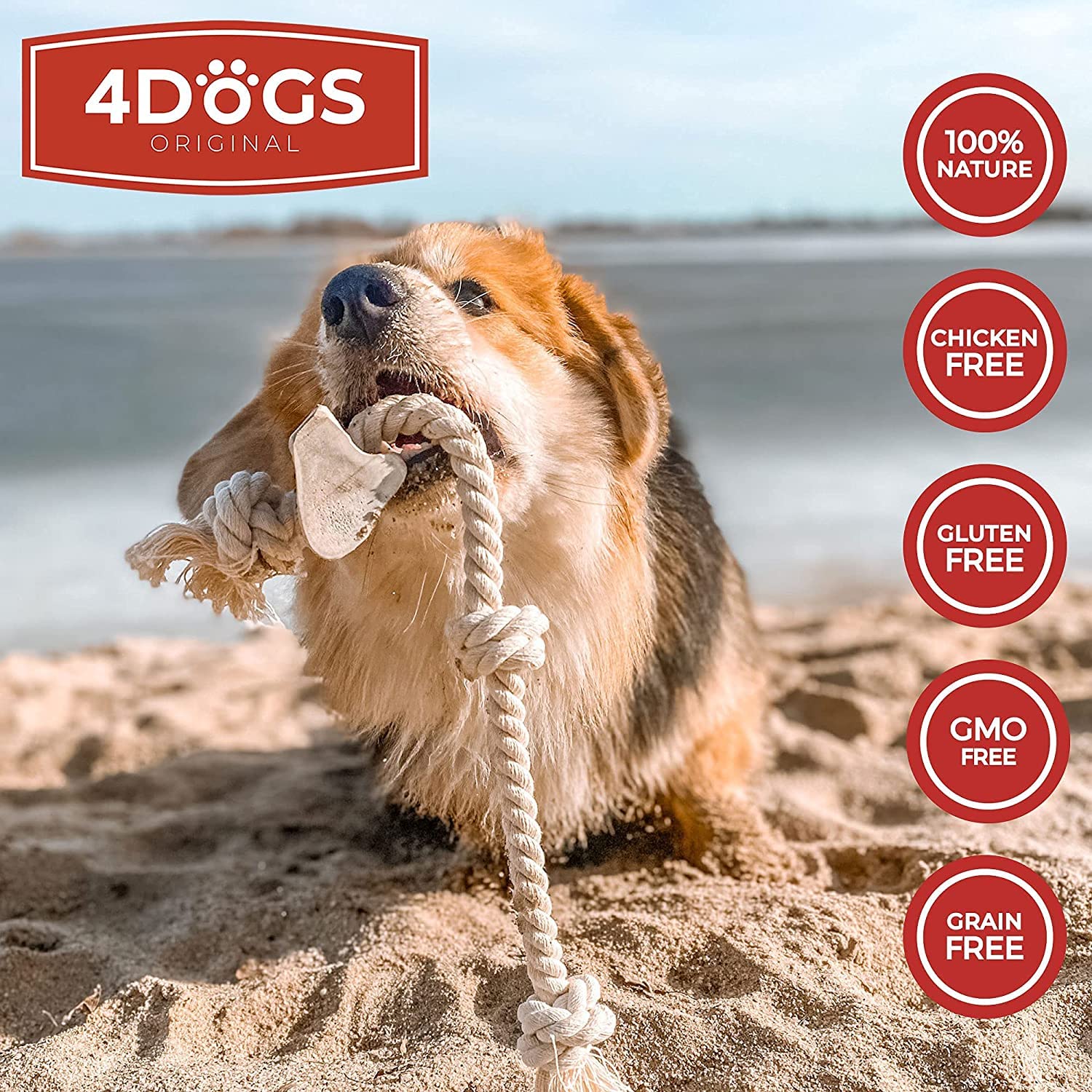 Giochi Di Corda Per Cani - Set Da 4 Giocattoli Da Masticare Per Cuccioli E Cani Piccoli - Foto 4