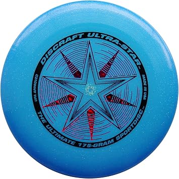 Discraft 175 gram Ultra Star Sport Disc, Blue Sparkle with Deluxe Packaging