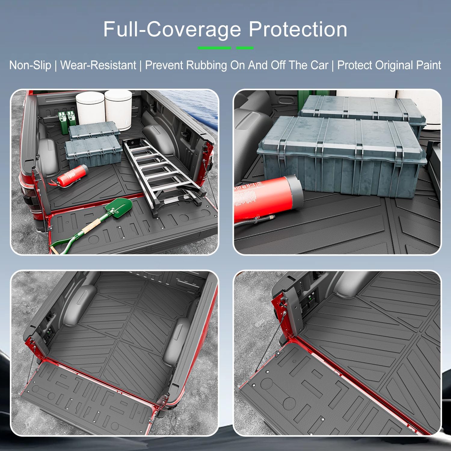 xipoqix Truck Tailgate Assist Compatible with 2021-2025 Ford F150 6.5FT Bed Mat Tailgate Liner Replacement for 2021-2025 Ford F-150 Accessories