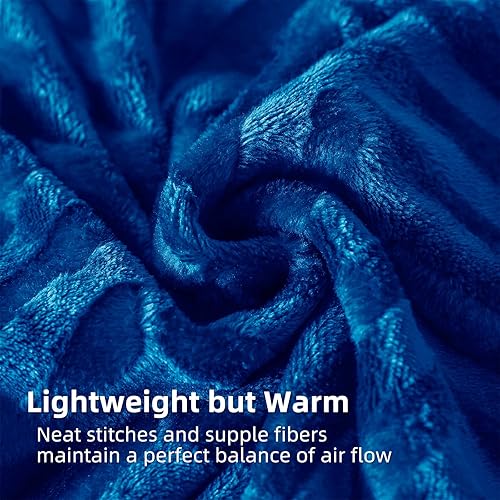 Miniatura 4 de Whale Flotilla - Manta de franela, ligera, de terciopelo suave y esponjoso, diseño de cheurón, para todas las estaciones, tamaño King (90 x 104