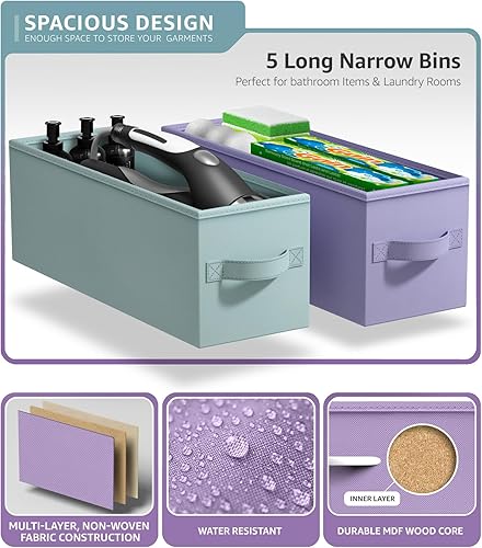 Miniatura 20 de Sorbus Torre estrecha con 4 cajones – Almacenamiento vertical para dormitorio, baño, lavandería, armarios y más, marco de acero, parte superior de