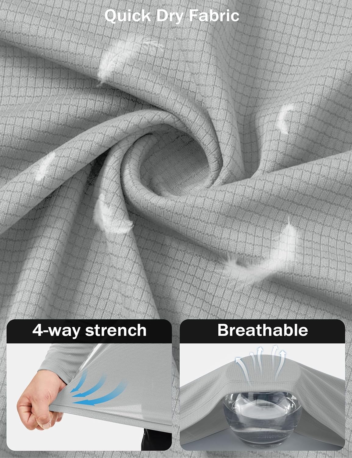 MAGCOMSEN Men's Long Sleeve Shirts UPF 50+ Sun Protection UV Shirt Dry Fit T-Shirts for Hiking Running Athletic - Image 4