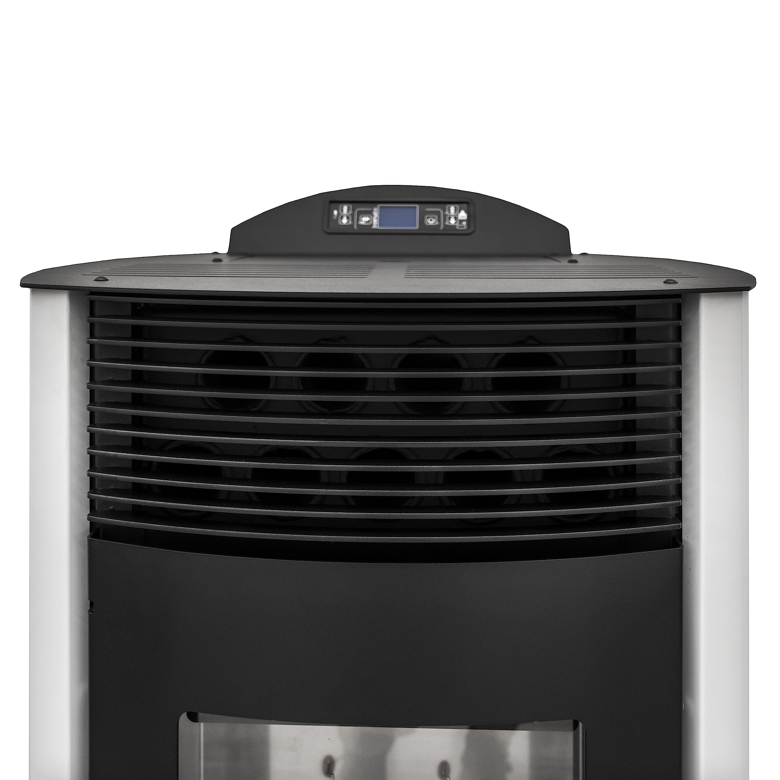 STUFE A PELLET ITALIA Siberia Aria New 18 KW WiFi - Estufa de aire ventilada, eficiencia 91%, calienta 180 m², autonomía 30 h, programable, 5 velocidades, color blanco