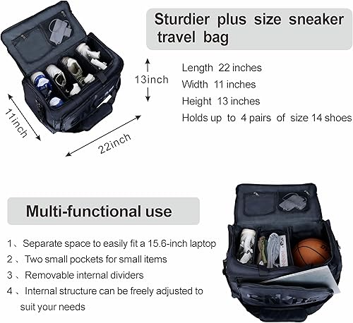 Miniatura 5 de Bolsas de zapatos para viajes, zapatos deportivos, bolsa de viaje, bolsas de lona impermeables, para gimnasio, deportes, equipaje, bolsa para