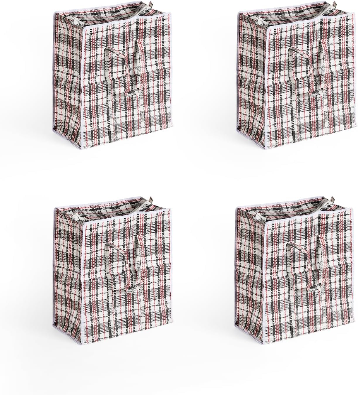 Pack of 5 Laundry Bags with Zips & Handles - 40 x 40 CM