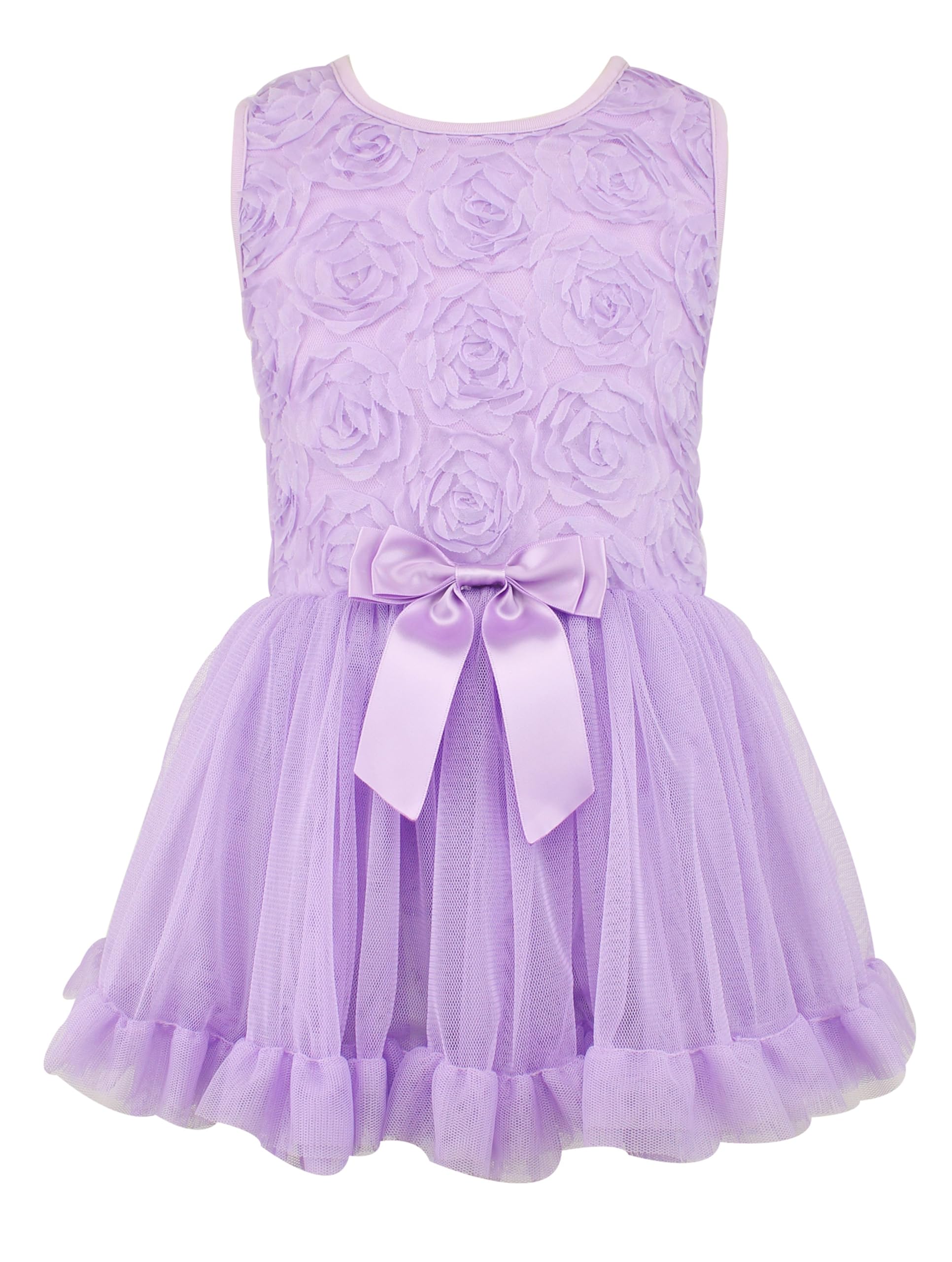 PopatuTwirling Tutu Dress (2T-7) for Girls - 2 Layer Soft Tulle, Fit and Flare, Ballet and Birthday Special Occassion